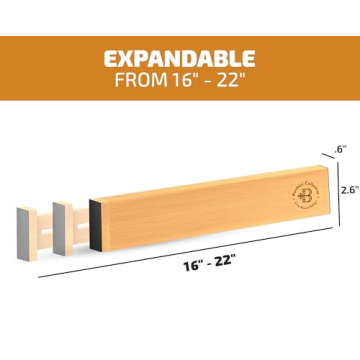 Premium Bamboo Drawer Dividers | Adjustable & Stylish Organization