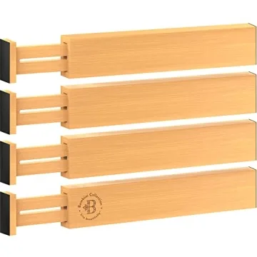 Premium Bamboo Drawer Dividers | Adjustable & Stylish Organization