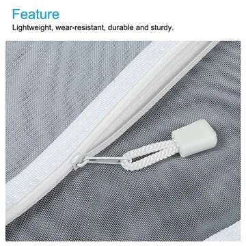 MECCANIXITY A5 Mesh Zipper Bags for Travel & Office Storage