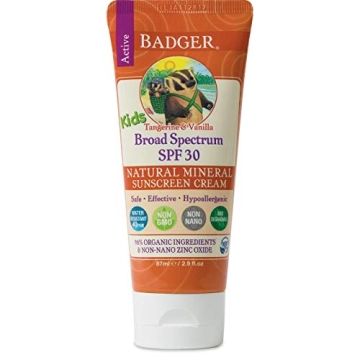 Badger SPF 30 Kids Sunscreen Cream - Safe and Effective Sun Protection
