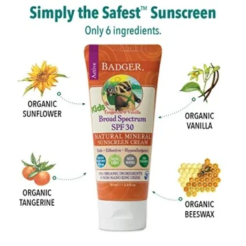 Badger SPF 30 Kids Sunscreen Cream - Safe and Effective Sun Protection