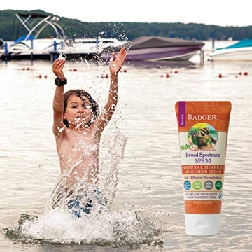Badger SPF 30 Kids Sunscreen Cream - Safe and Effective Sun Protection