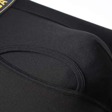 SUMABA Men's Black Boxer Briefs for Comfort & Style