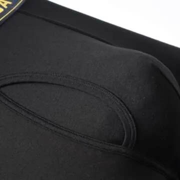 SUMABA Men's Black Boxer Briefs for Comfort & Style