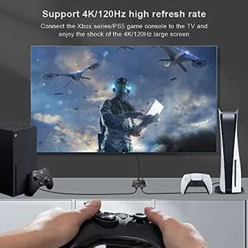 CABLEDECONN 8K HDMI 2.1 Switch Adapter for Gaming