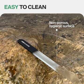 GERMANIKURE Mantra Glass Nail File in Suede Case, Ethically Made in Czech Republic - Professional Manicure & Pedicure Tools for Smooth Easy Shaping of Natural Fingernails