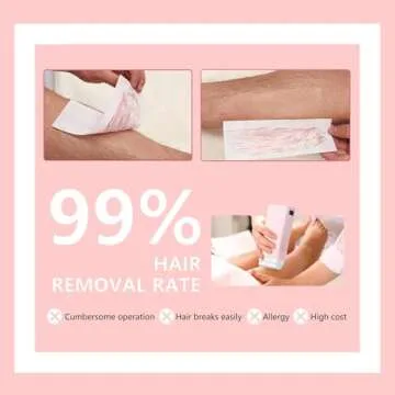 Waxfans Roll On Wax kit,Waxing Kit for Women, Wax Roller, Roll On Wax Warmer for Hair Removal,at Home Waxing Kit for Women men,Soft Wax Heater for Larger Areas of the Body(pink)