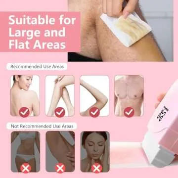 Waxfans Roll On Wax kit,Waxing Kit for Women, Wax Roller, Roll On Wax Warmer for Hair Removal,at Home Waxing Kit for Women men,Soft Wax Heater for Larger Areas of the Body(pink)