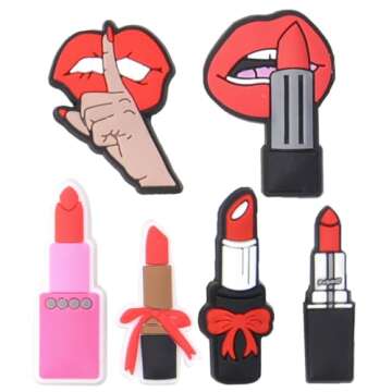 UNN 50 Pcs Women Girls Pink Cartoon Shoe Charms Kids Lovely Makeup Bling Decorations for Party Favor 50pcs-5