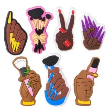 UNN 50 Pcs Women Girls Pink Cartoon Shoe Charms Kids Lovely Makeup Bling Decorations for Party Favor 50pcs-5