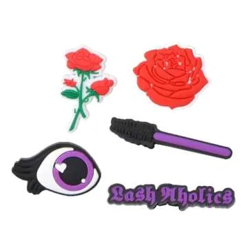 UNN 50 Pcs Women Girls Pink Cartoon Shoe Charms Kids Lovely Makeup Bling Decorations for Party Favor 50pcs-5