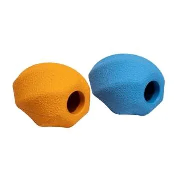Amazon Basics Dog Treat Dispensing Enrichment Chew Toy, 2-Pack, Large, Multi color