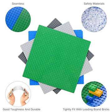 Peel-and-Stick Baseplates - Easy Self-Adhesive Building Plates