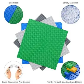 Peel-and-Stick Baseplates - Easy Self-Adhesive Building Plates