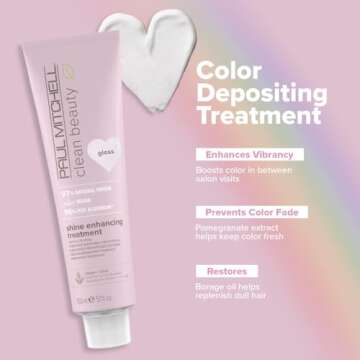 Paul Mitchell Clean Beauty Color-Depositing Treatment, For Refreshing + Protecting Color-Treated Hai...