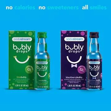 SodaStream Fizzi Sparkling Water Maker Bundle (Rose Gold), with CO2, BPA free Bottles, and bubly drops Flavors