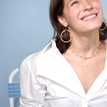 Stunning INK + ALLOY Beaded Choker Necklace for Women