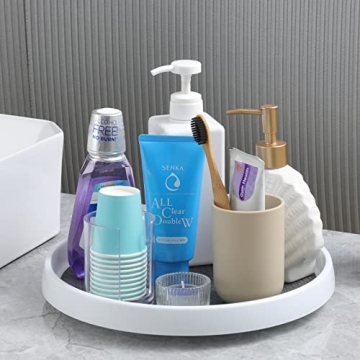 10 Inch Non-Skid Lazy Susan Organizers Set of 4 for Kitchen Bathroom