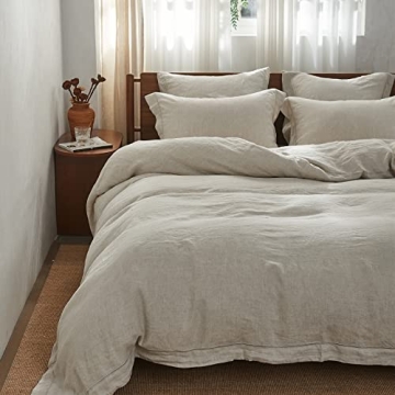 Luxurious Simple&Opulence 100% Linen Duvet Cover Set
