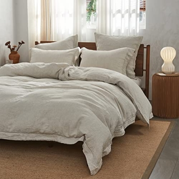 Luxurious Simple&Opulence 100% Linen Duvet Cover Set