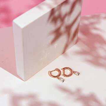 PAVOI 14K Gold Plated S925 Sterling Silver Post Lightweight Drop/Dangle Huggie Earrings for Women | Religious Ornament: Cross, Evil Eye, Clover, Celtic | Dainty Earrings for Women