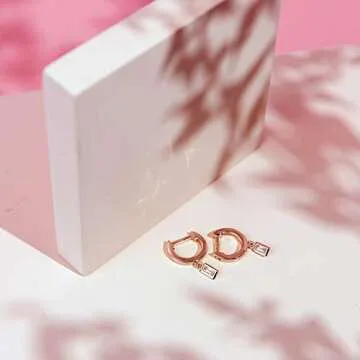 PAVOI 14K Gold Plated S925 Sterling Silver Post Lightweight Drop/Dangle Huggie Earrings for Women | Religious Ornament: Cross, Evil Eye, Clover, Celtic | Dainty Earrings for Women