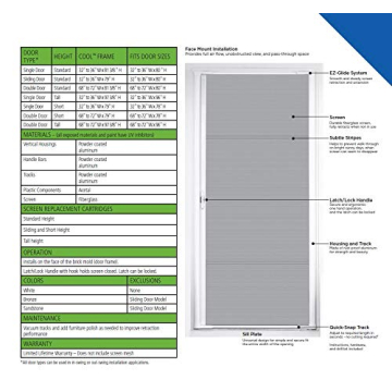 Genius COOL Retractable Screen Door for Easy Installation and Versatility