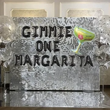 Gimme One Margarita Balloon Banner for Birthday Fiesta Decorations