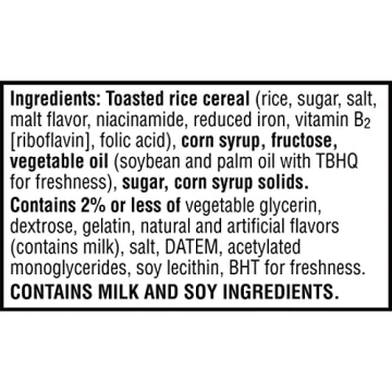 Rice Krispies Treats Mini Squares - 40 Bars for Snacks