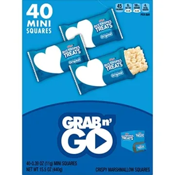 Rice Krispies Treats Mini Squares - 40 Bars for Snacks