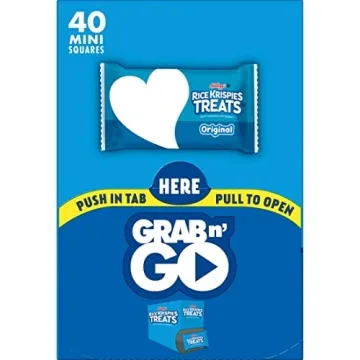 Rice Krispies Treats Mini Squares - 40 Bars for Snacks