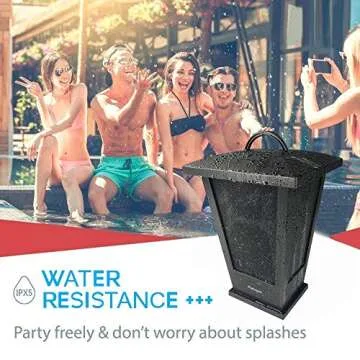Pohopa Portable Waterproof Bluetooth Speaker with LED Lights