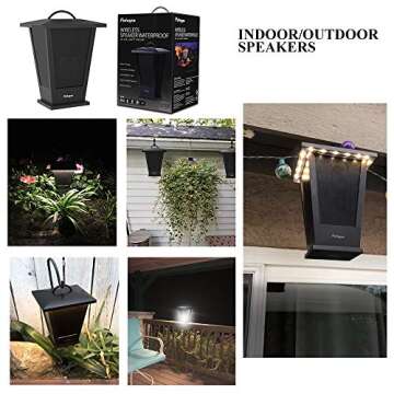 Pohopa Portable Waterproof Bluetooth Speaker with LED Lights