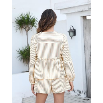 Bankeng Women Y2K Tie Front Shorts Set for Summer Fun