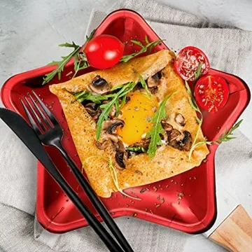 30 Thick Star Shaped Paper Plates for Celebrations