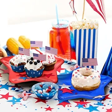 30 Thick Star Shaped Paper Plates for Celebrations