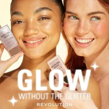 Revolution Beauty, Bright Light Bronzing Drops, Bronze & Glow Face & Body Drops Infused with Hyaluronic Acid, Bronze Scorched, 0.77 Fl. Oz.