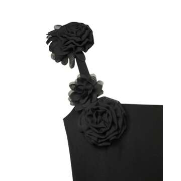 JW PEI Women's Elaina Black Mini Dress - Elegant Design