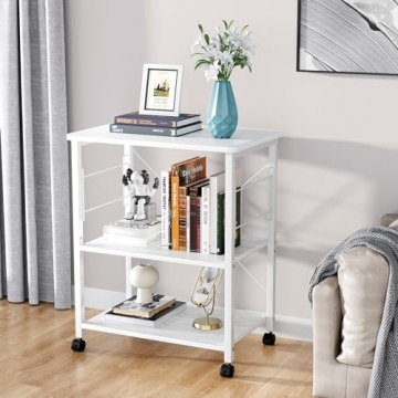 Mr IRONSTONE 3-Tier Rolling Kitchen Cart for Small Spaces