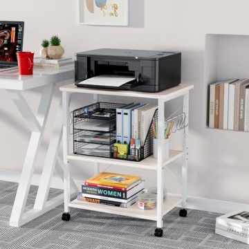 Mr IRONSTONE 3-Tier Rolling Kitchen Cart for Small Spaces