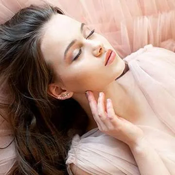 Stylish AMORAMOR & FOREVER Sterling Silver Climber Earrings