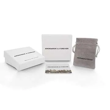 Stylish AMORAMOR & FOREVER Sterling Silver Climber Earrings