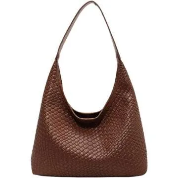 Stylish 2024 Leather Tote Bag - Large Capacity Hobo Bag for Women