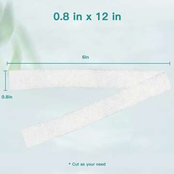 Dimora Calcium Alginate Wound Dressing, 0.8'' x 12'' Rope, 5 Individual Pads, Soft and Highly Absorbent Dressing Gauze, Non-Stick Padding for Wound Care