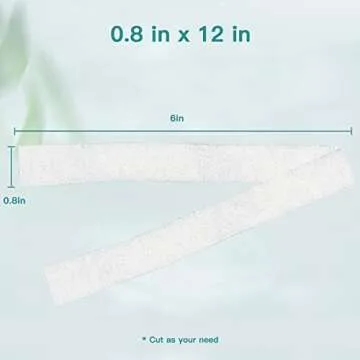 Dimora Calcium Alginate Wound Dressing, 0.8'' x 12'' Rope, 5 Individual Pads, Soft and Highly Absorbent Dressing Gauze, Non-Stick Padding for Wound Care