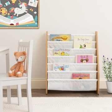 Stylish Humble Crew Kids Book Rack for Ages 3-8