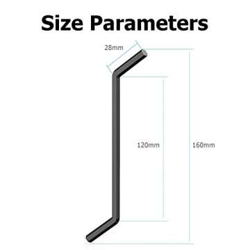 Ullnosoo Garbage Disposal Wrench, Garbage Disposal Allen Wrench Tool Compatible with InSinkErator Garbage Disposal to Unjam Kitchen Sink Food Garbage Disposal Clogging Black