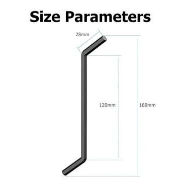 Ullnosoo Garbage Disposal Wrench, Garbage Disposal Allen Wrench Tool Compatible with InSinkErator Garbage Disposal to Unjam Kitchen Sink Food Garbage Disposal Clogging Black