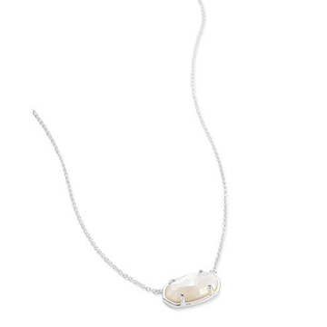 Kendra Scott Elisa Pendant Necklace in Sterling Silver, Ivory Pearl