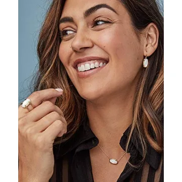 Kendra Scott Elisa Pendant Necklace in Sterling Silver, Ivory Pearl